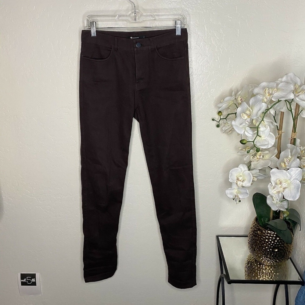 Alexander Wang Men Brown Lamb Leather Pocket Jeans